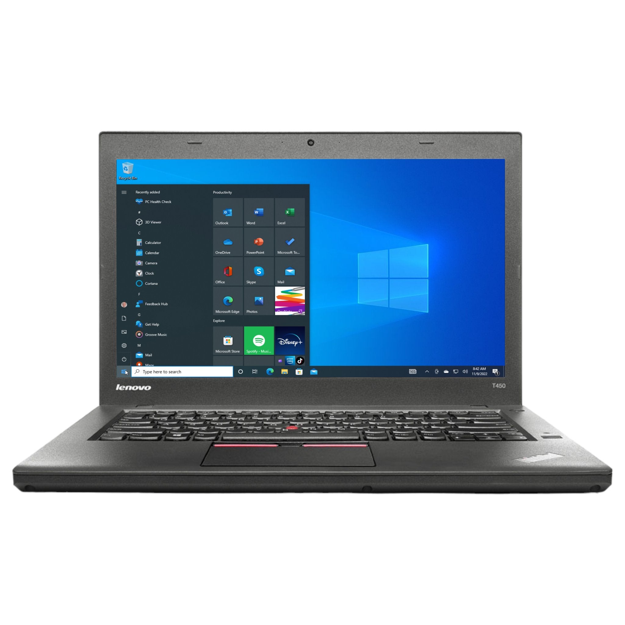 Lenovo ThinkPad T450 14" | i5-5300U | 8 GB | 256 GB SSD | HD+ | Win 10 Pro - computify