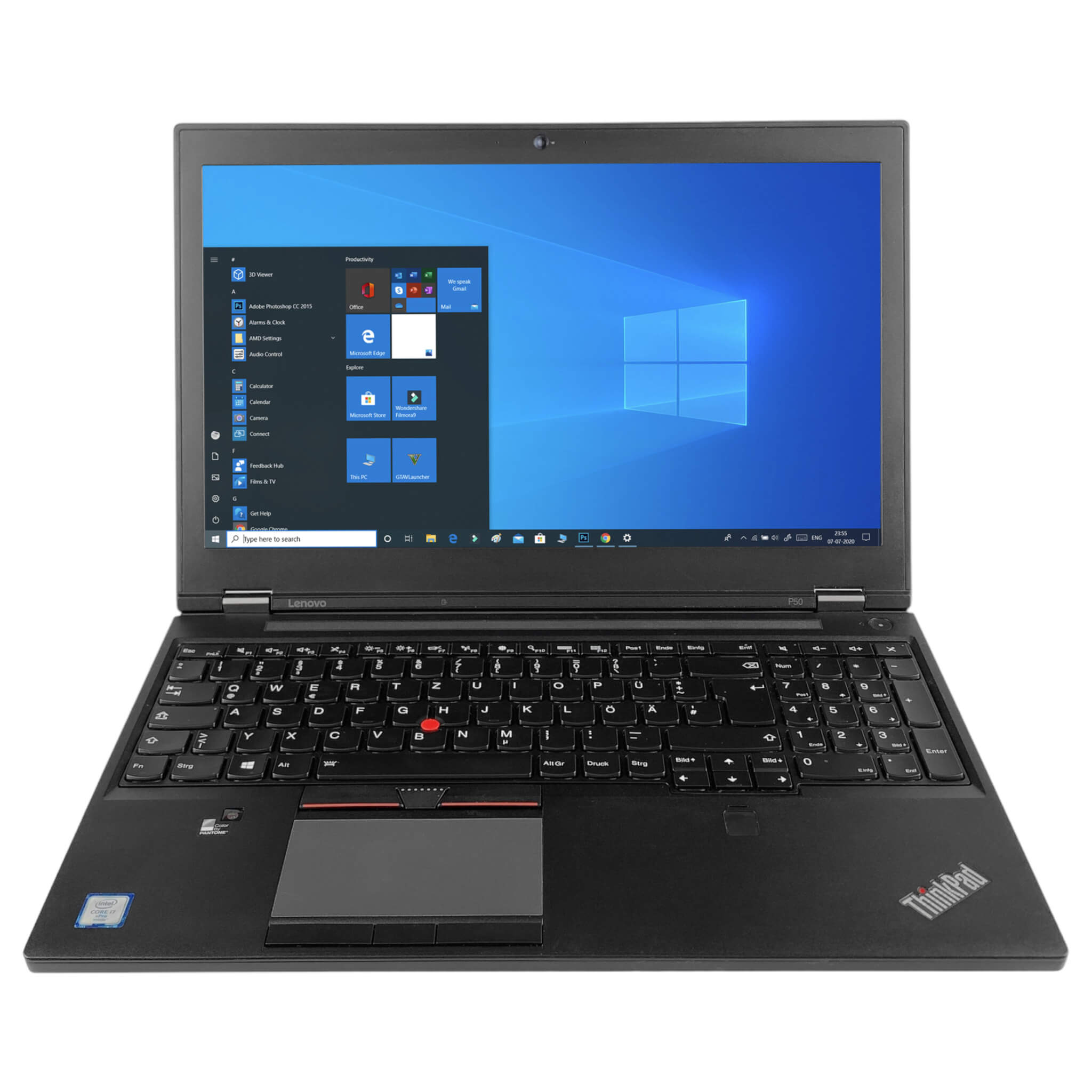 Lenovo ThinkPad P50 15,6" | i7 - 6820HQ | 32 GB | 512 GB SSD | FHD | NVIDIA Quadro M2000M | Win 10 Pro - computify