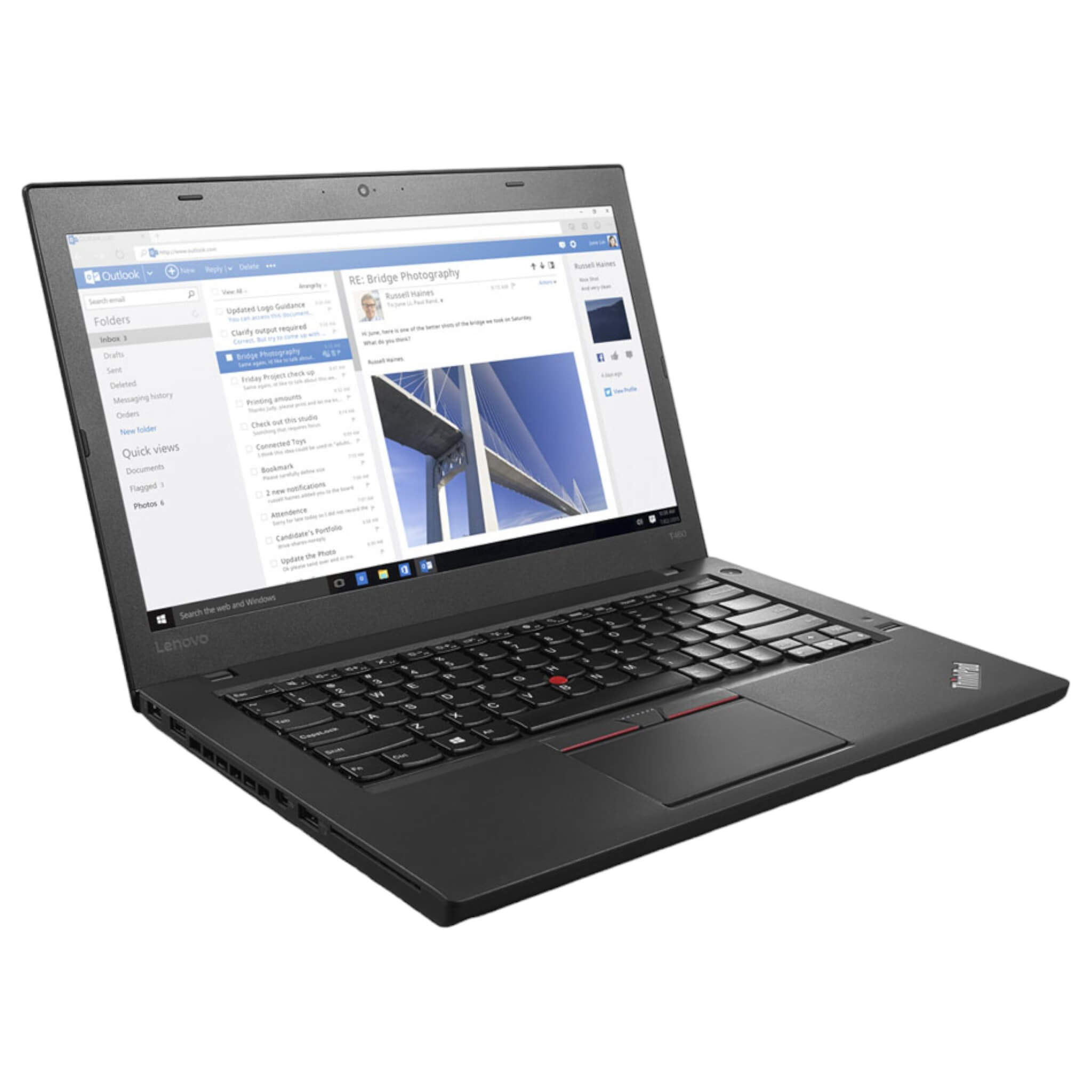Lenovo ThinkPad T460 14" | i5-6300U | 8 GB | 256 GB SSD | FHD | Win 10 Pro - computify