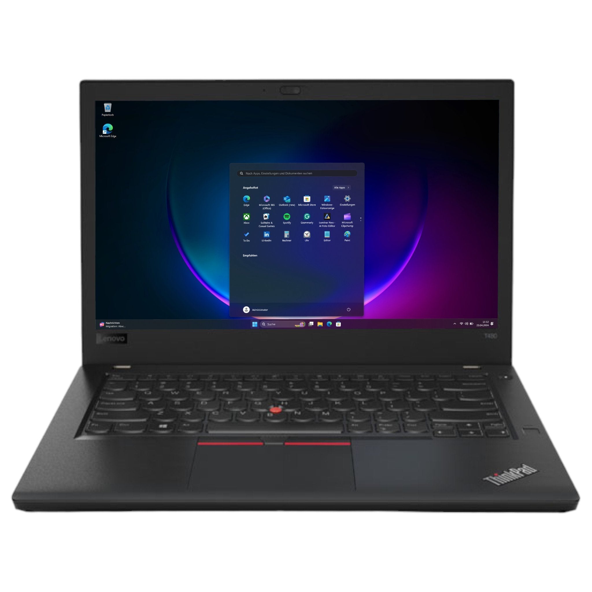Lenovo ThinkPad T480 14" | i5 - 8250U | 8 GB | 256 GB NVMe SSD | FHD | Win 11 Pro - computify