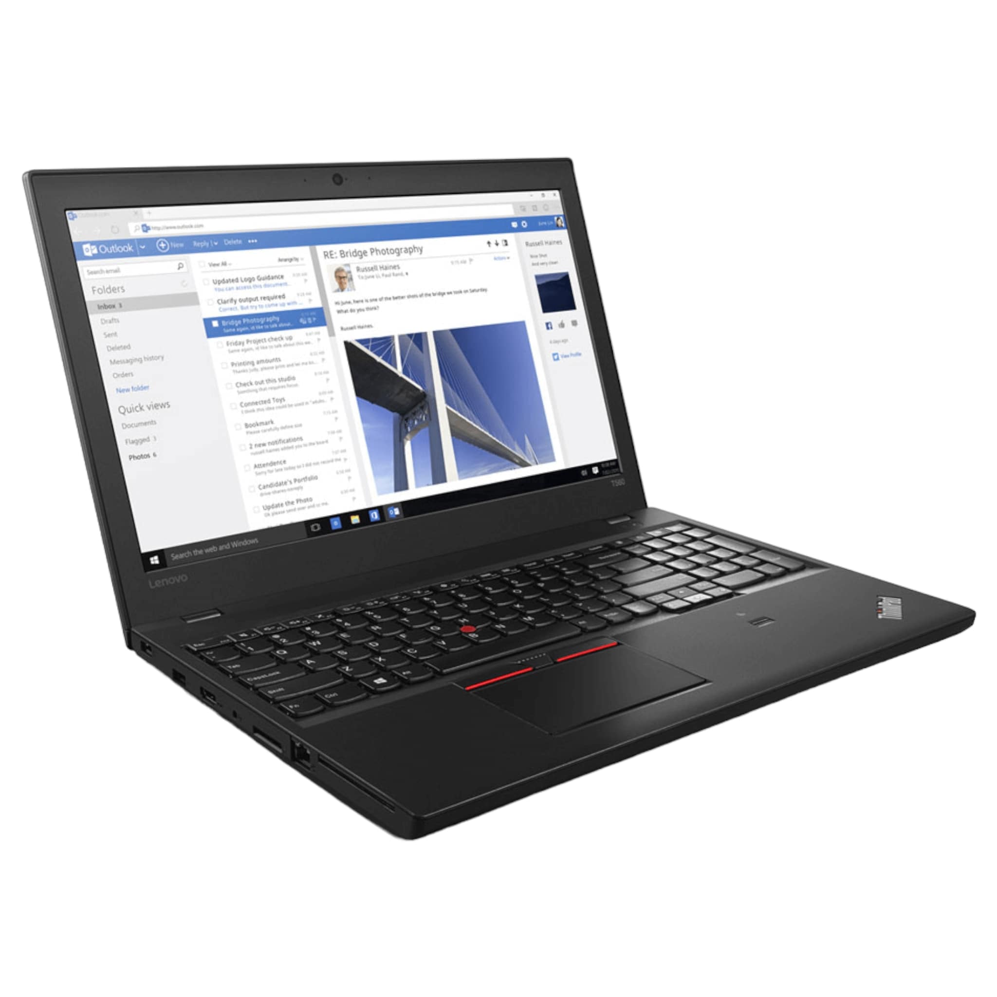 Lenovo ThinkPad T560 15,6" | i5 - 6300U | 8 GB | 256 GB SSD | FHD | Win 10 Pro - computify