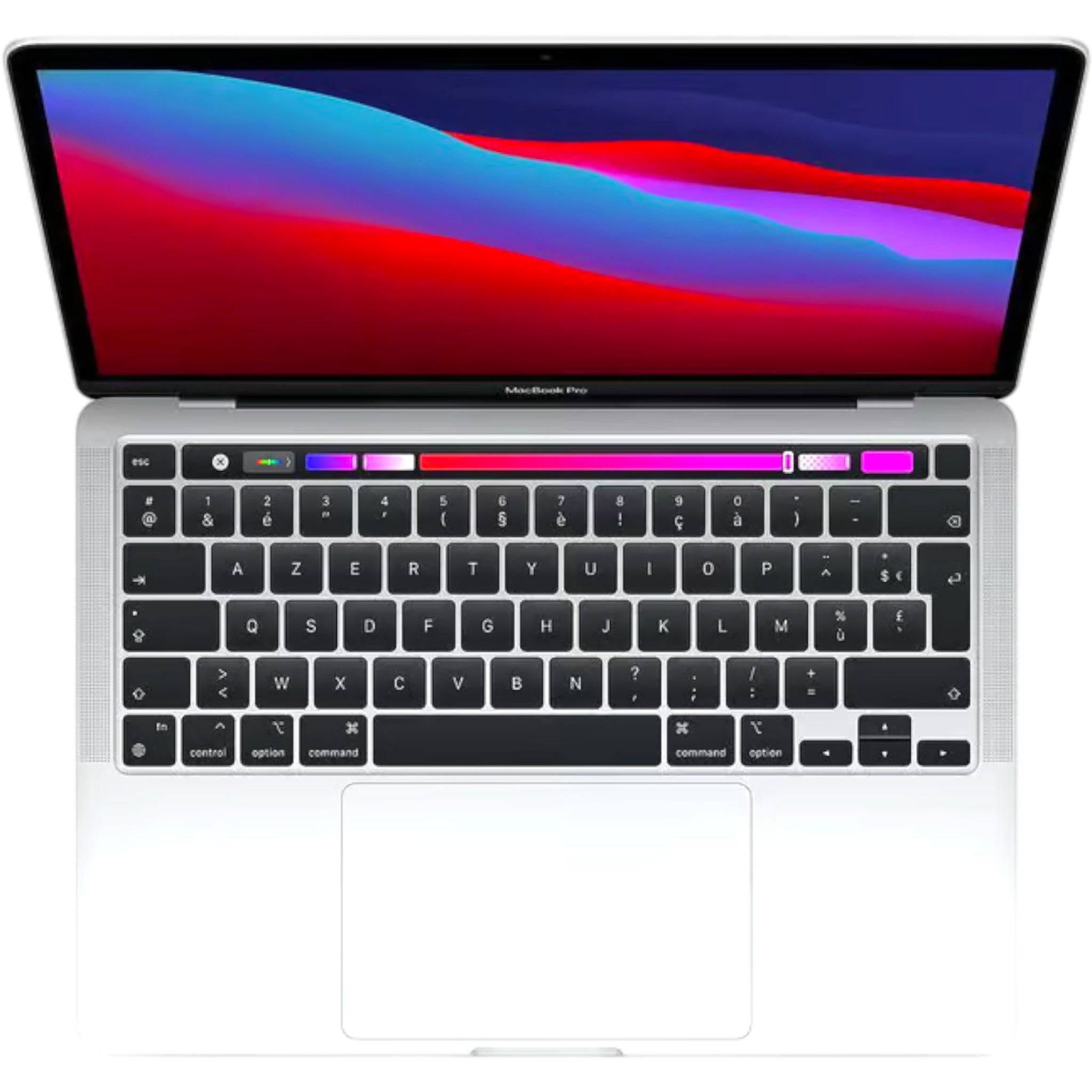 Apple MacBook Pro 2020 | 13.3" | Touch Bar | M1 8-Core CPU | 8-Core GPU | 16 GB | 256 GB SSD | Silber (A2338)