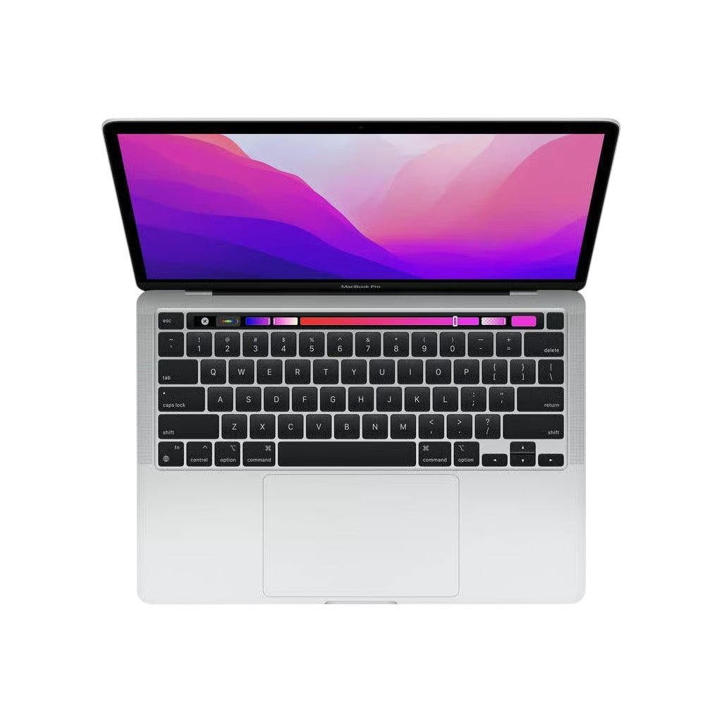 Apple MacBook Pro 2022 | 13,3" | M2 8‑Core CPU | 10-Core-GPU | 16 GB | 256 GB SSD | Silber | UK Layout - computify