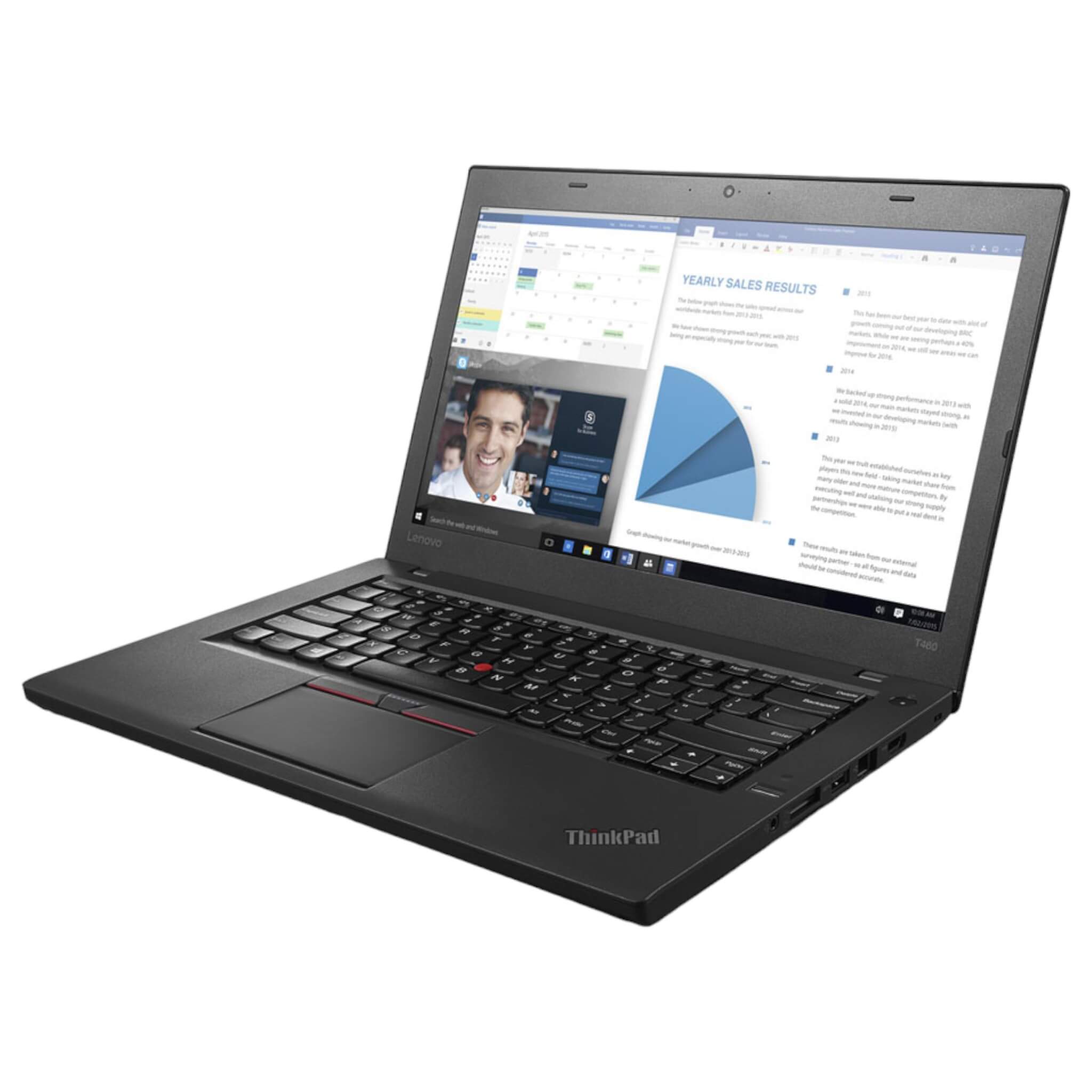 Lenovo ThinkPad T460 14" | i5-6300U | 8 GB | 256 GB SSD | FHD | Win 10 Pro