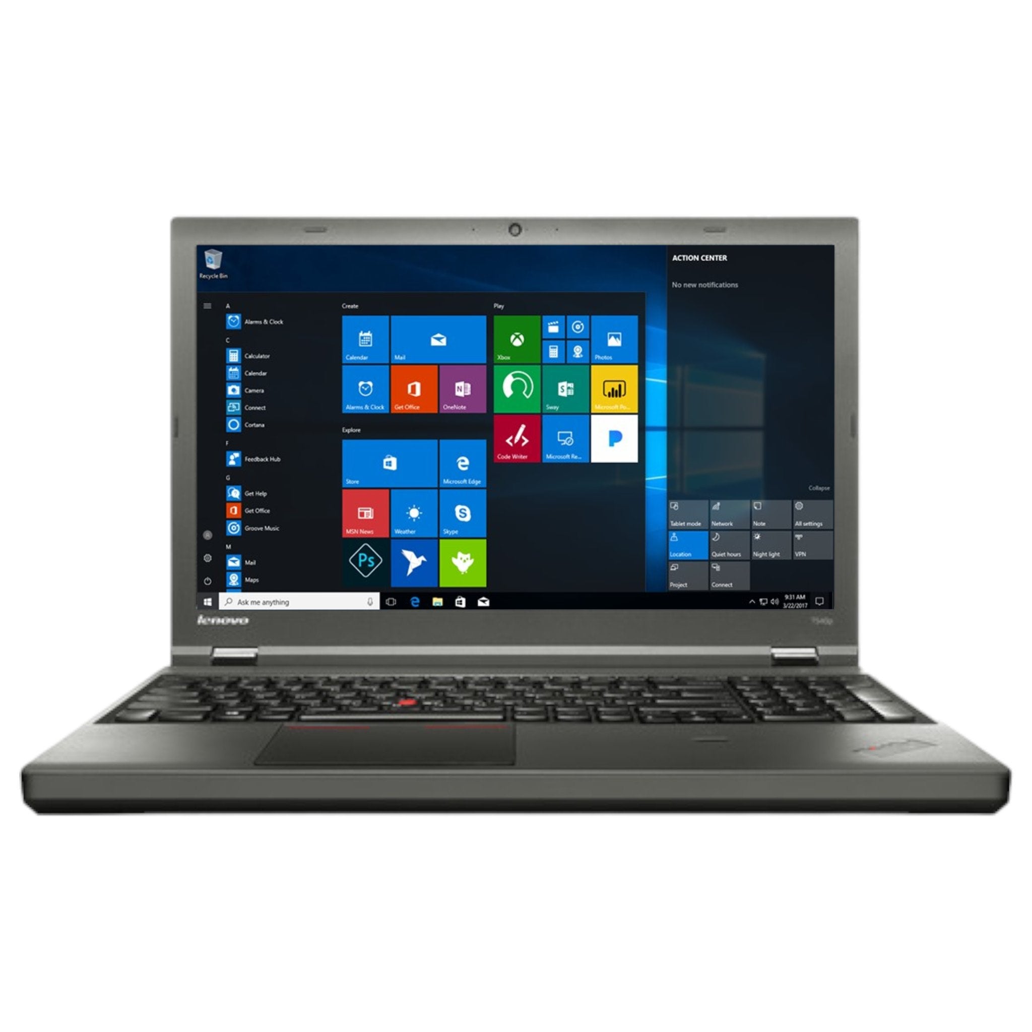 Lenovo ThinkPad T540P 15.6" | i5-4300M | 16 GB | 256 GB SSD | FHD | DVD/RW | Win 10 Pro - computify