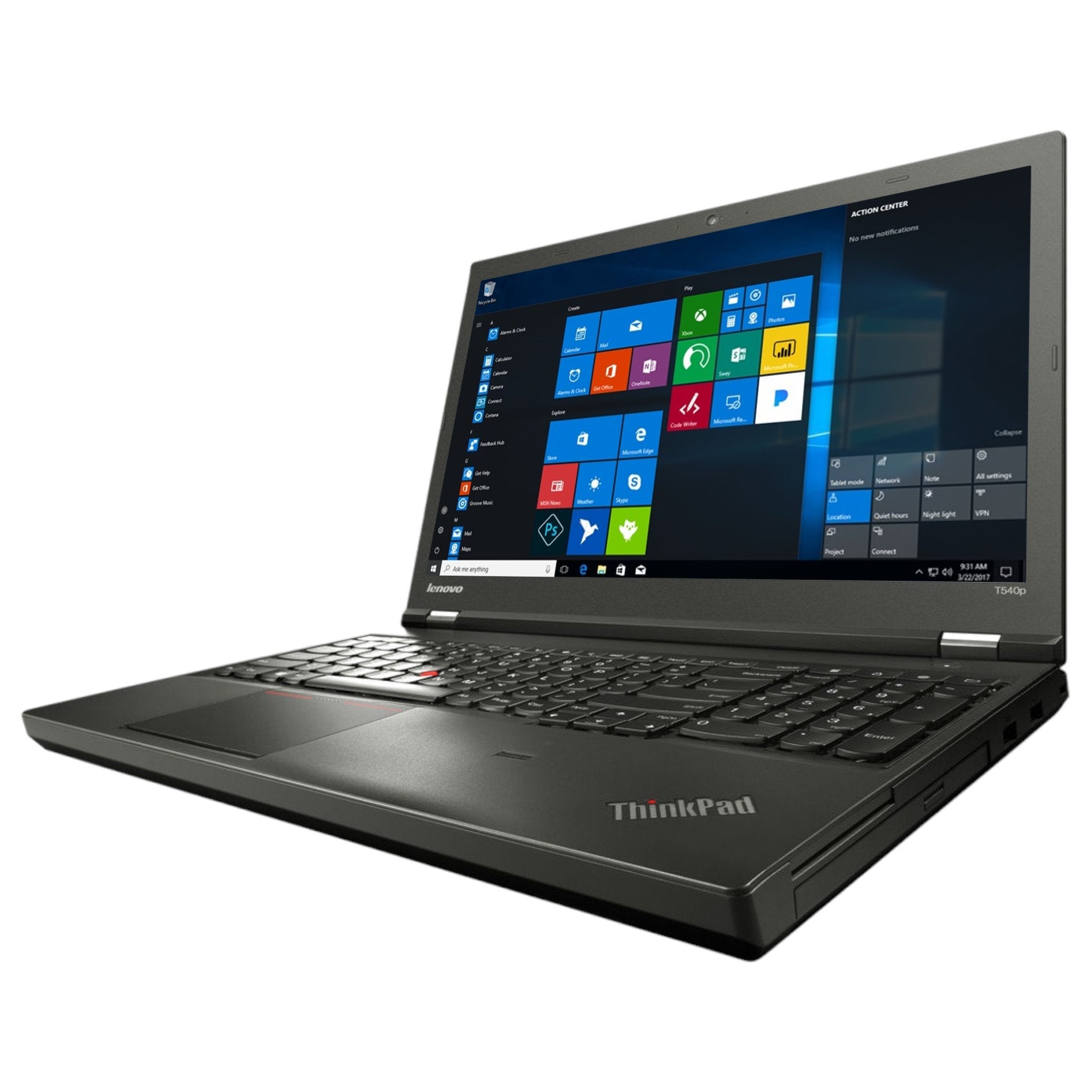 Lenovo ThinkPad T540P 15.6" | i5-4300M | 16 GB | 256 GB SSD | FHD | DVD/RW | Win 10 Pro - computify