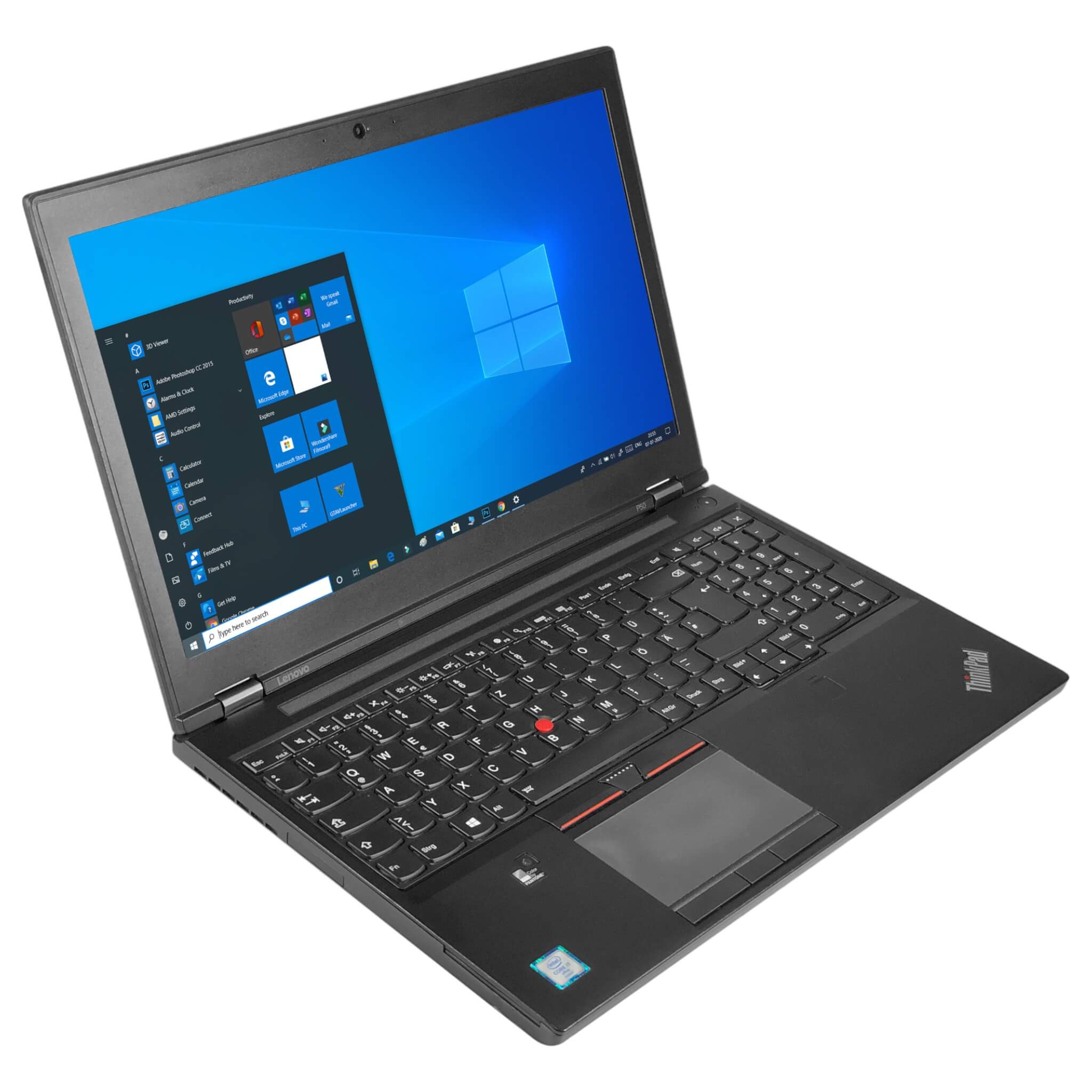 Lenovo ThinkPad P50 15,6" | i7-6820HQ | 32 GB | 512 GB SSD | 4K | NVIDIA Quadro M2000M | Win 10 Pro - computify