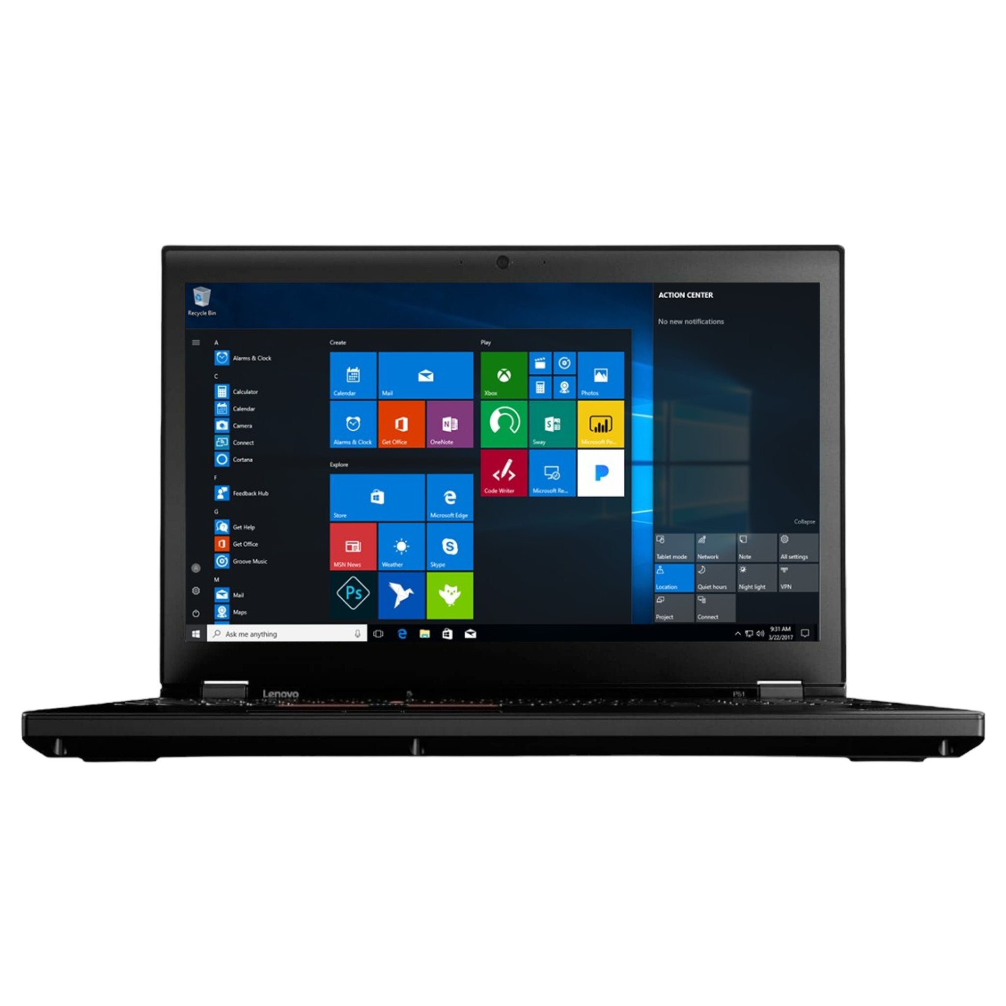 Lenovo ThinkPad P51 15,6" | i7-7820HQ | 16 GB | 512 GB SSD | 4K | Quadro M2200 | Win 10 Pro - computify