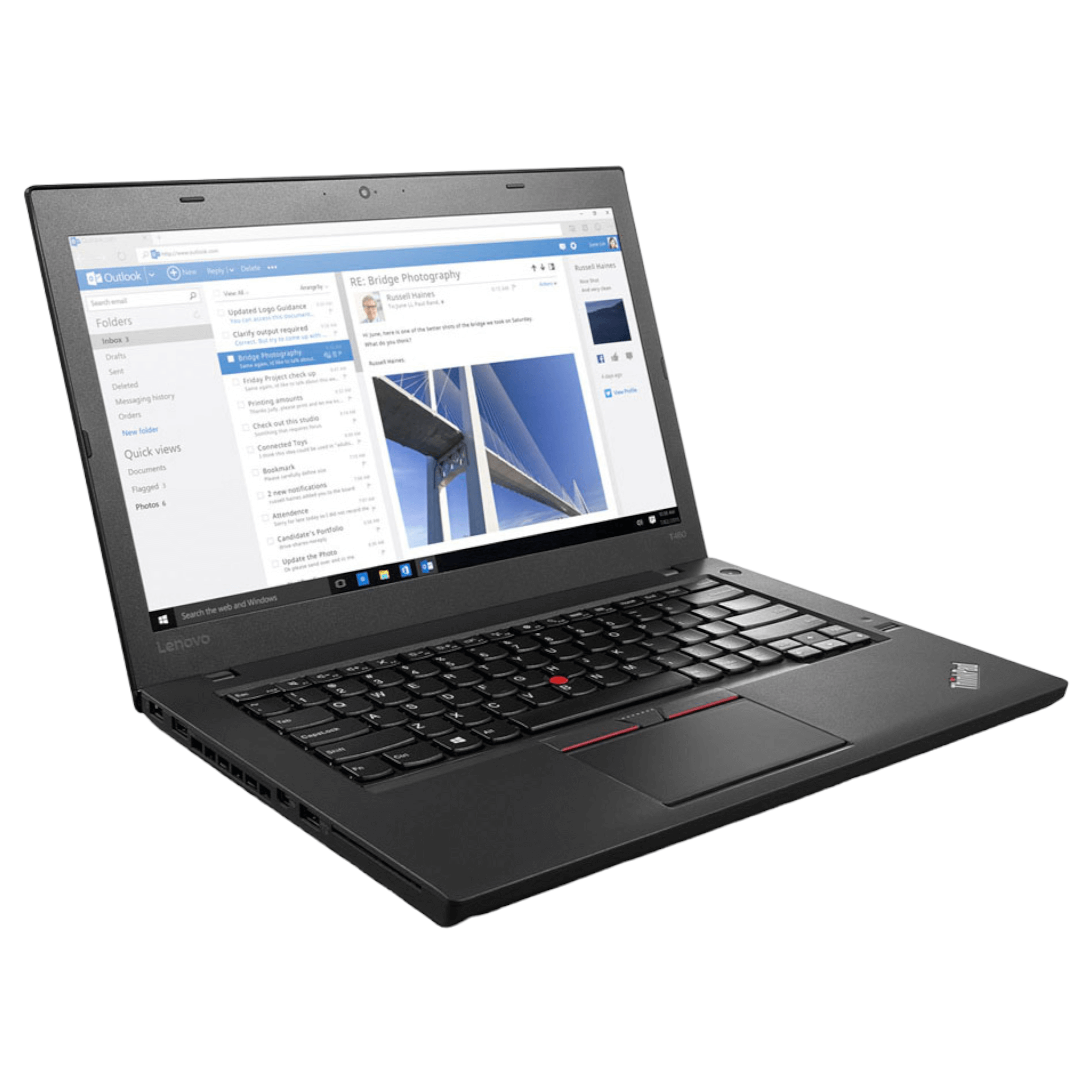 Lenovo ThinkPad T460 Touch 14" | i5-6300U | 8 GB | 256 GB SSD | FHD | Win 10 Pro - computify